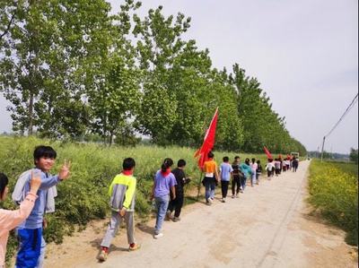 怀远县龙亢镇三教小学参观劳动教育实践基地 怀远蔬菜的绿色课堂